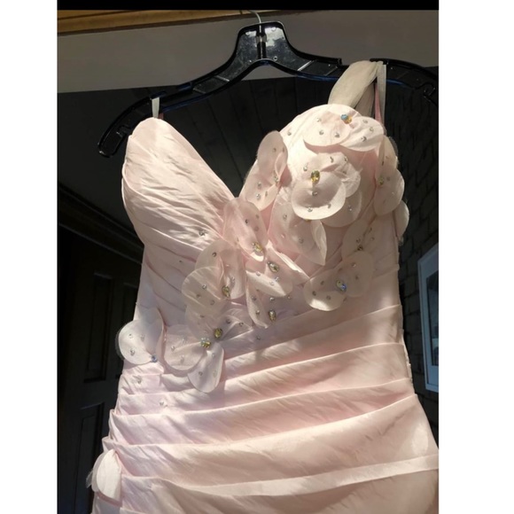 Size 2 Mermaid Prom Dress Light Pink - Picture 8 of 9